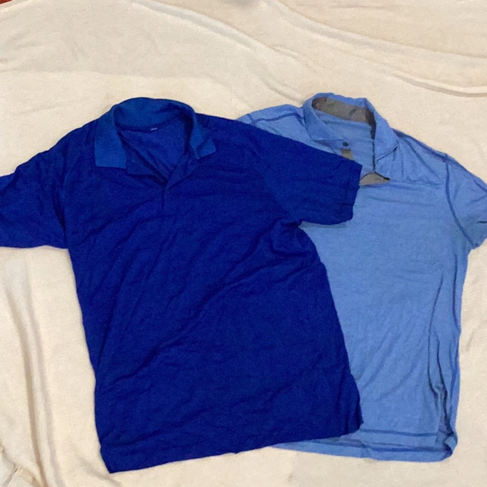 Lululemon Athletica Blue Polo Shirts Casual Comfort